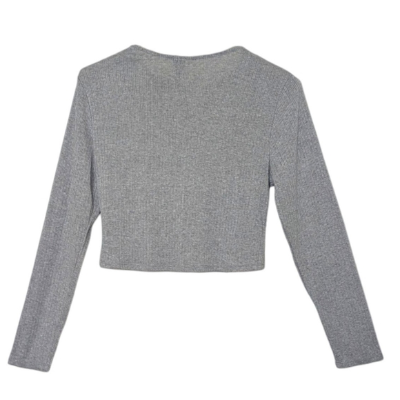 ➕ Wild Fable Ribbed Ruched Drawstring Cropped Top | Size XXL - Picture 5 of 6